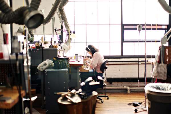 Jewellery and metal smithing studio at Rhode Island School of Design