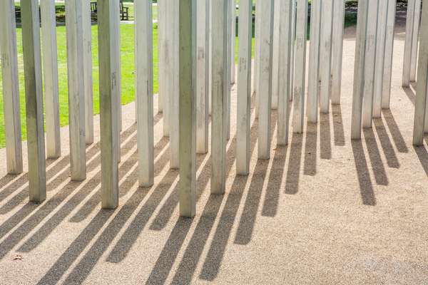 Architecture firm Carmody Groarke’s stelae in Hyde Park, London