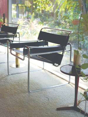 Wassily chairs designed by Marcel Breuer in 1925