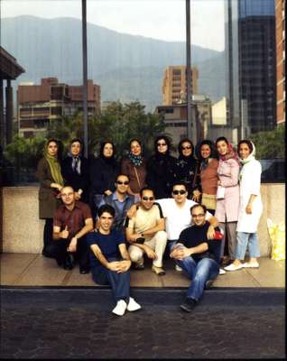 The flight crew of IranAir flight 744 on R&R in Caracas