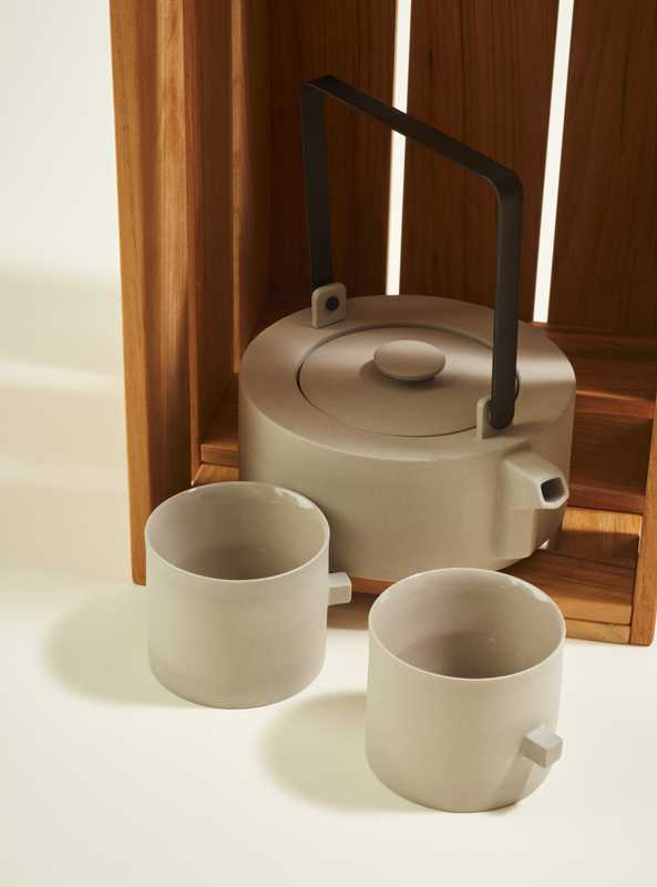 Teapots and cups by Round Square Teaware