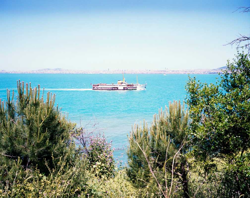 A ferry on its way to the Princes’ Islands from Istanbul