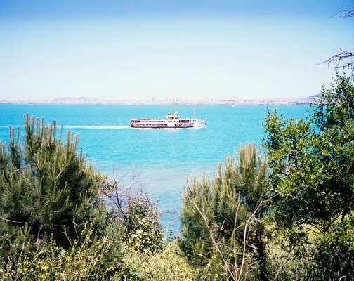 A ferry on its way to the Princes’ Islands from Istanbul
