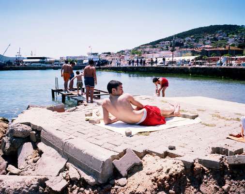 Bathers on Heybeliada in the Princes’ Islands