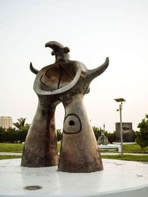 Joan Miro’s ‘Project for a Monument’ is among a selection of sculptures sited on Jeddah’s corniche, alongside works by Henry Moore and Jean Arp, among others. 