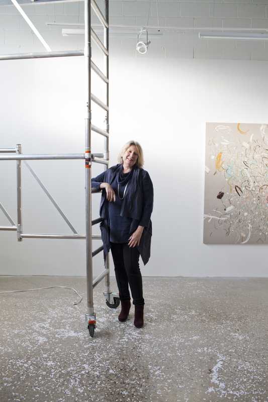 Jessica Bradley in her gallery on Toronto's Dundas Street