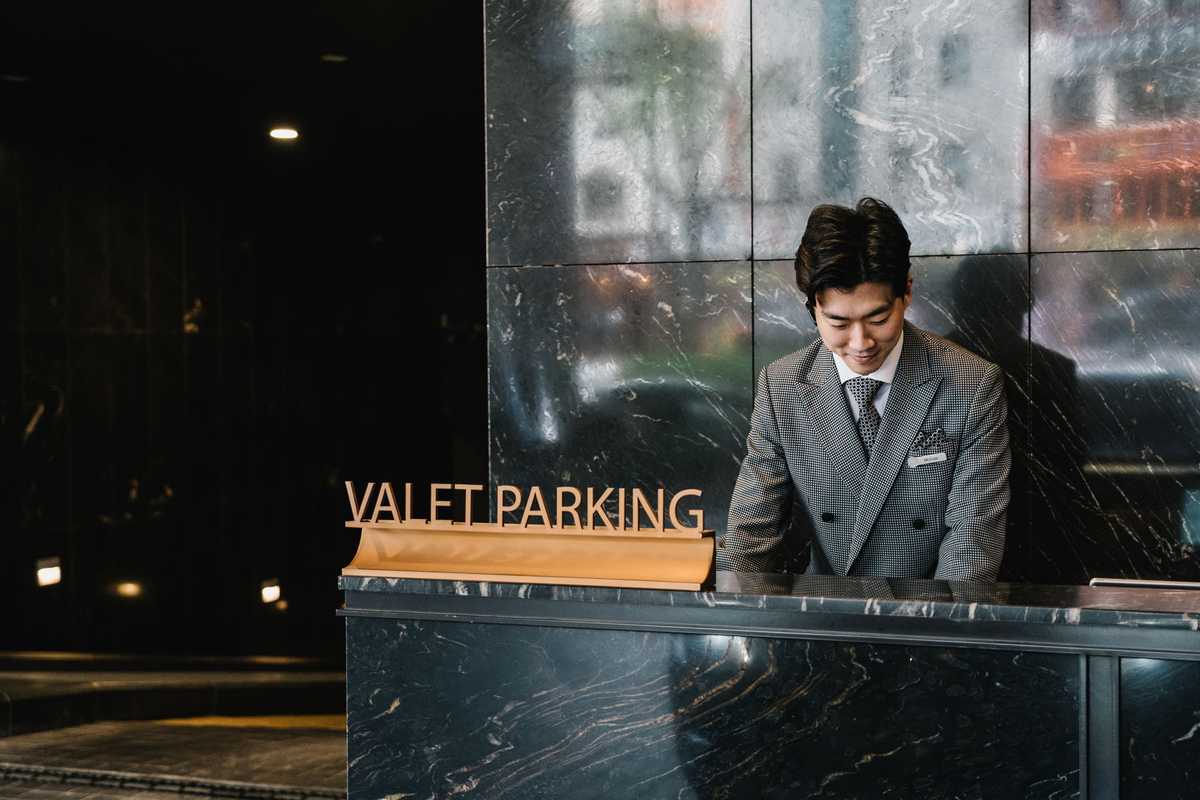 The nerve centre of the hotel’s valet operation
