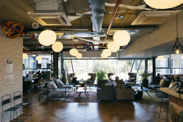 Wework’s cosy interior