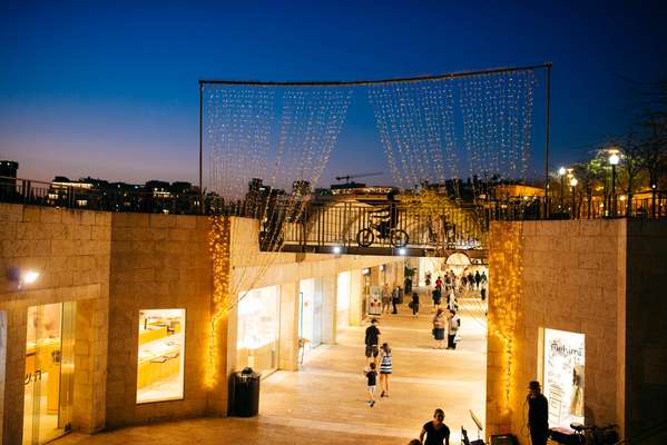 Mamilla Mall, an open-air mall outside Jaffa Gate