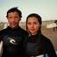 Surfers Jorge and Mariana Guimarães 