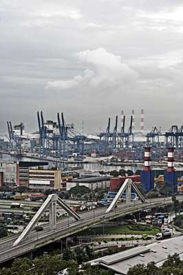 Jurong Island, location of Singapore's chemical industries, is made up of seven small islands joined together
