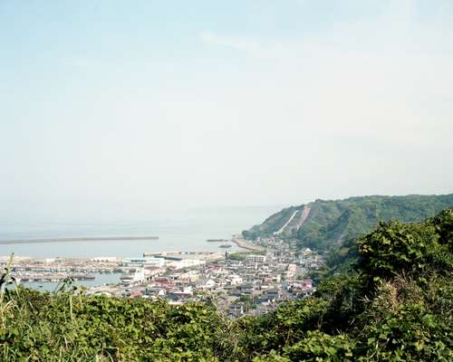 Kanoya fishing port, one of several small towns between Sakurajima and the Osumi peninsula 