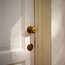 A fine eye for detail is applied to such fixtures as door knobs