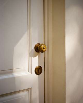 A fine eye for detail is applied to such fixtures as door knobs