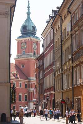 Royal Castle was rebuilt in its original baroque style in 1984