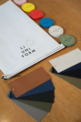 Swatches for colours and fabrics