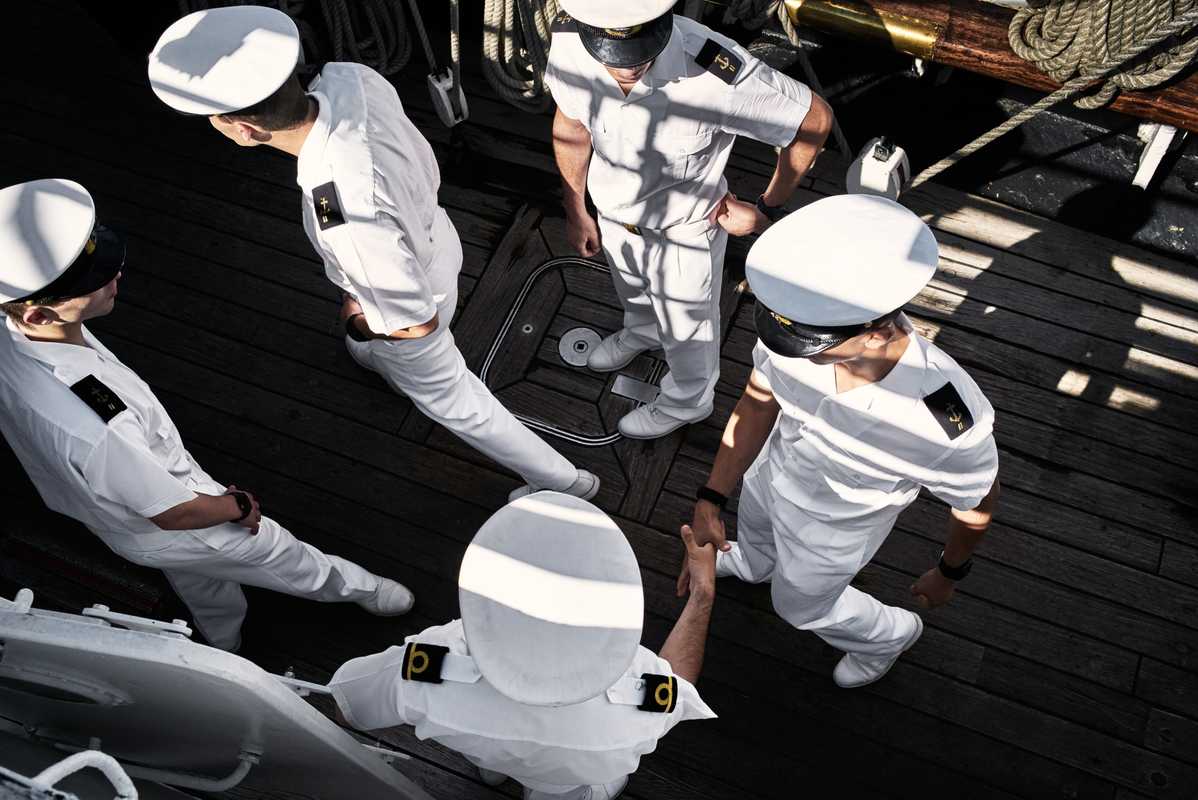 Cadets on board the ‘Sagres’