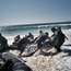 Marines land on the beach during a training exercise