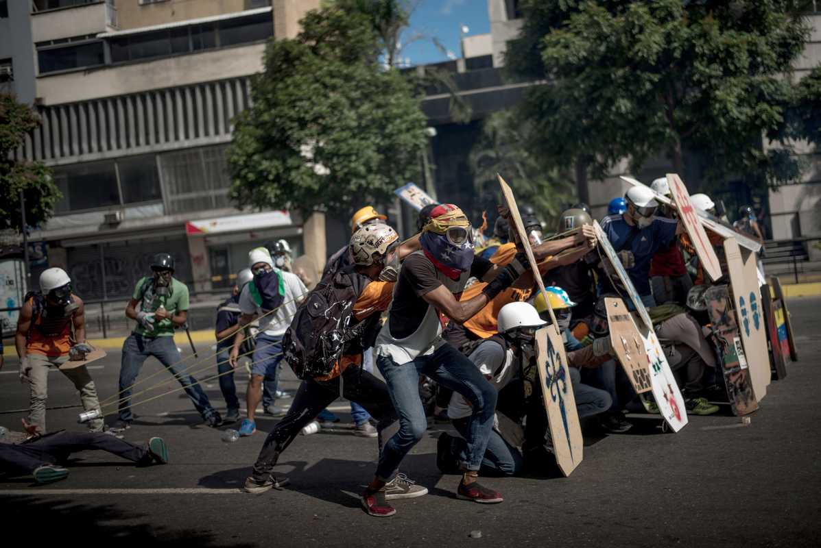  Protesters in Caracas
