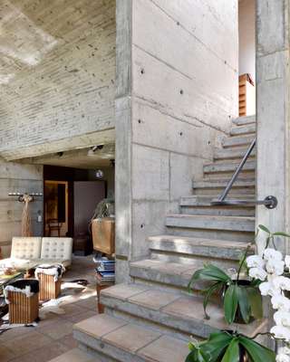 Concrete staircase