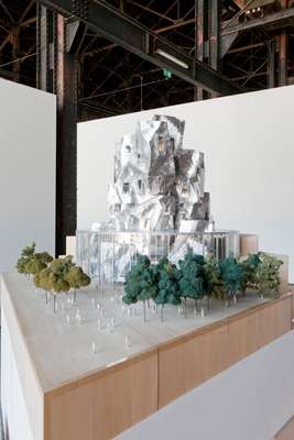 Model of the new Frank Gehry building