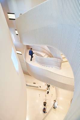 Central staircase  at Lavazza HQ 