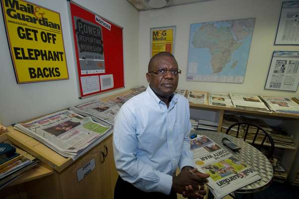 Trevor Ncube in the ‘Mail & Guardian’ newsroom