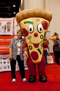 Delegate with expo mascot
