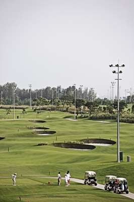 The golf course at Marina Bay