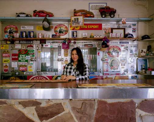 New Zealander Marlene works at the Kumarina roadhouse