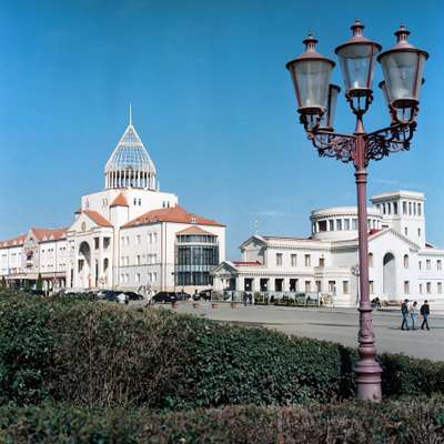 Presidential Office (left) and Ministry of Defence