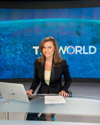 Andrea Sanke, the face of TRT World according to producers
