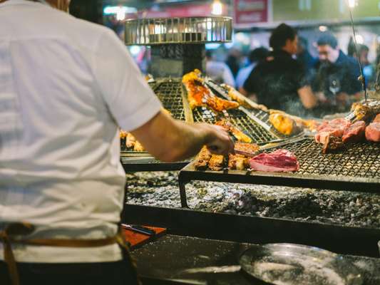 Barbecue at Mercado del Puerto