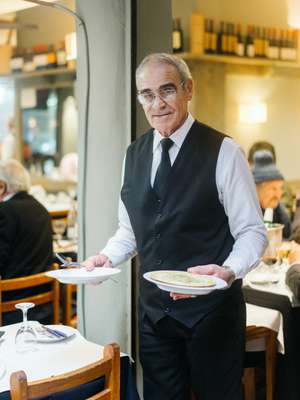 Waiter at Mercado del Puerto