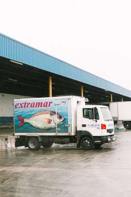 Last truck of the day ready to depart