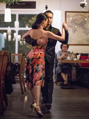 Tango session in the Sudirman Central Business District in Jakarta