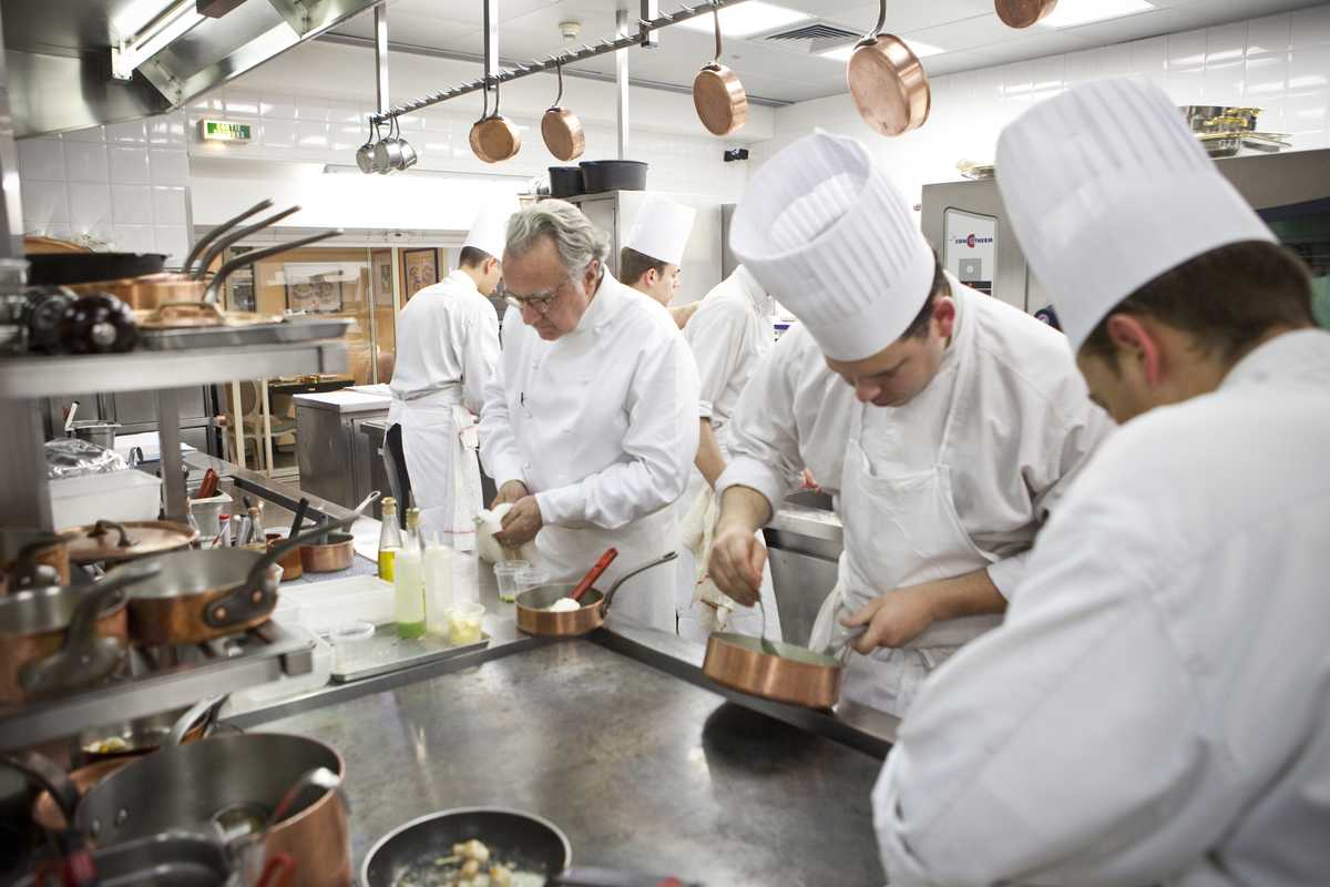 Ducasse in the kitchen