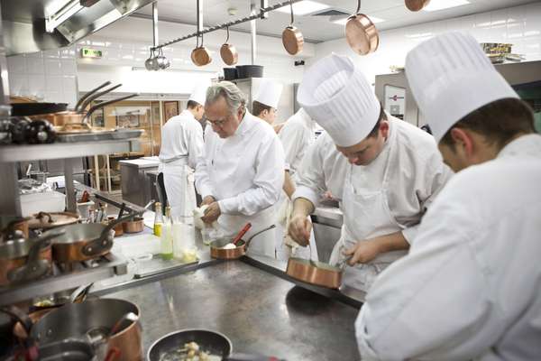 Ducasse in the kitchen