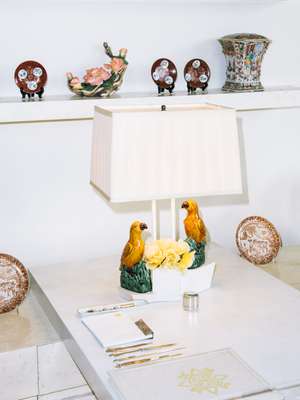 Leonore Annenberg’s writing desk at Sunnylands 