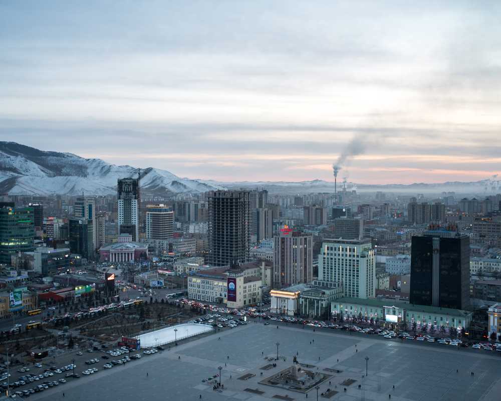 Mongolia’s Soviet-planned capital Ulaanbaatar, home to nearly half of the country’s population 