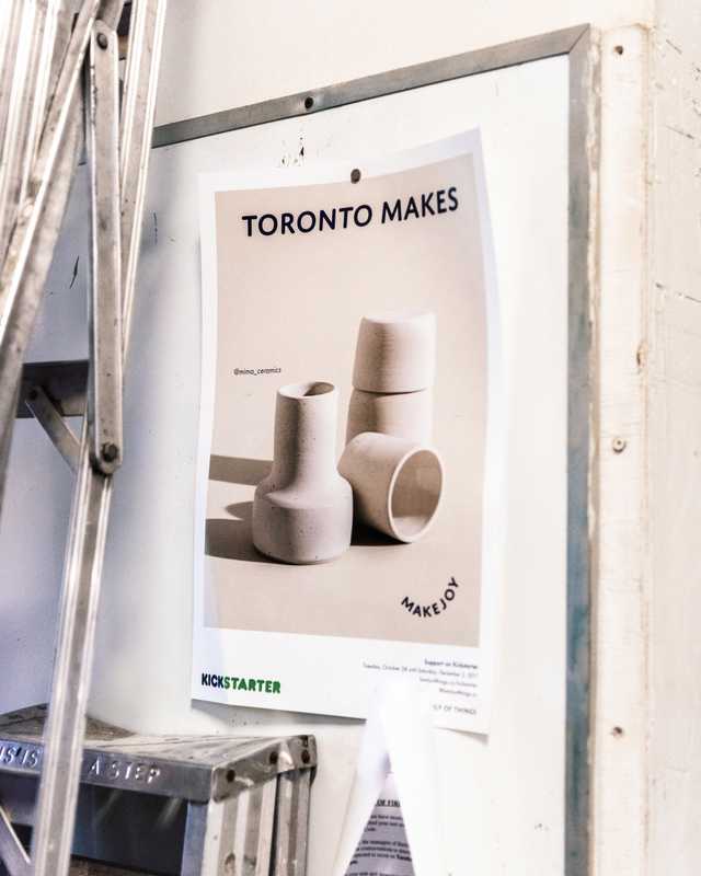 Poster for ‘Toronto Makes’, a book about the city’s craftspeople
