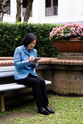 The Presidential Office Building has two courtyard gardens 