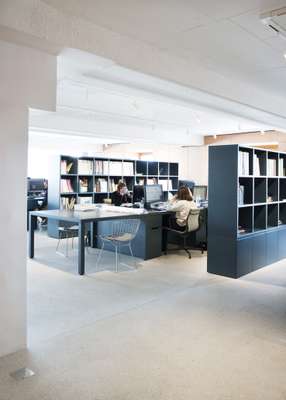 Eames wire chairs in office space 