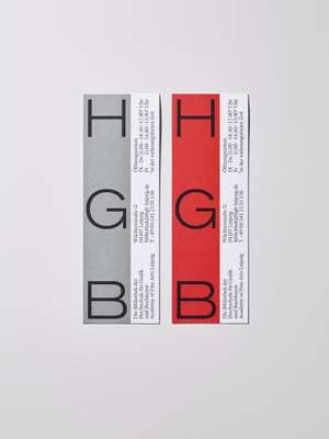 Promotional bookmarks for the HGB 