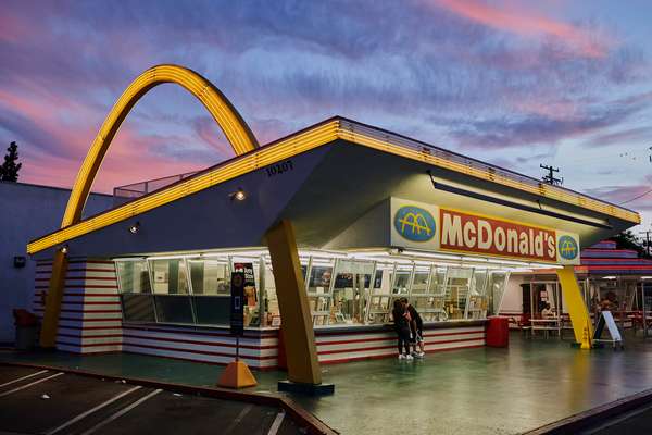 The oldest remaining McDonald’s, in Downey, has a Googie vibe