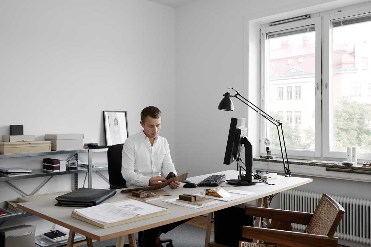Andreas Martin-Löf in his Stockholm office