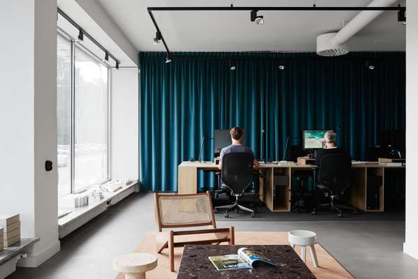 Ground-floor floor-to-ceiling windows