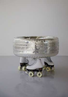 ‘Roller Rink Coffee Table II (Fruit Bowl)’  by Rob Pruitt 