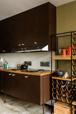 Opdahl House still has its original kitchen cabinets