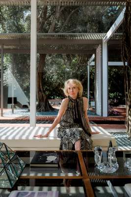 Laura Killingsworth at the Long Beach home that husband Ed designed